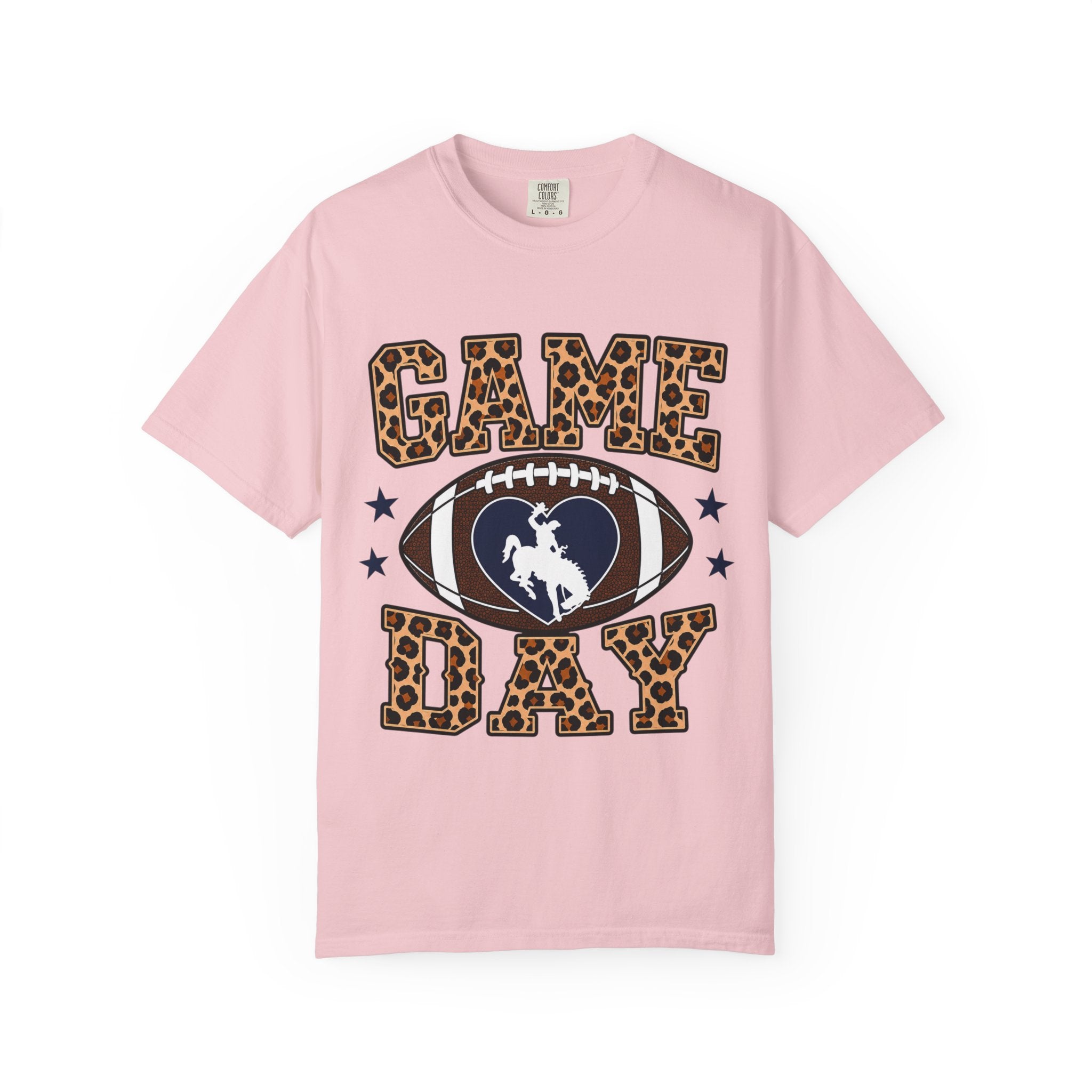 Game Day Cheetah Print Football Tee
