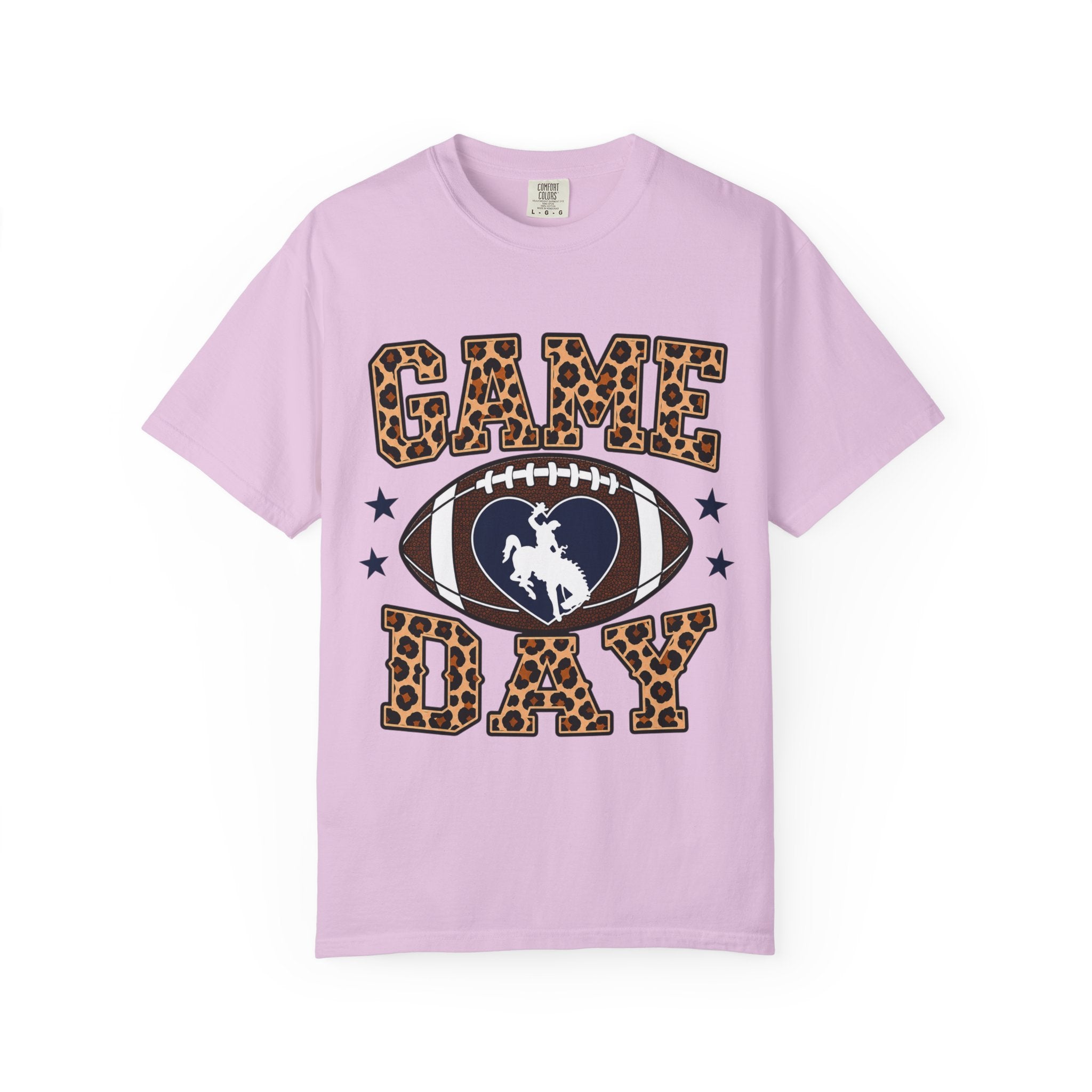 Game Day Cheetah Print Football Tee